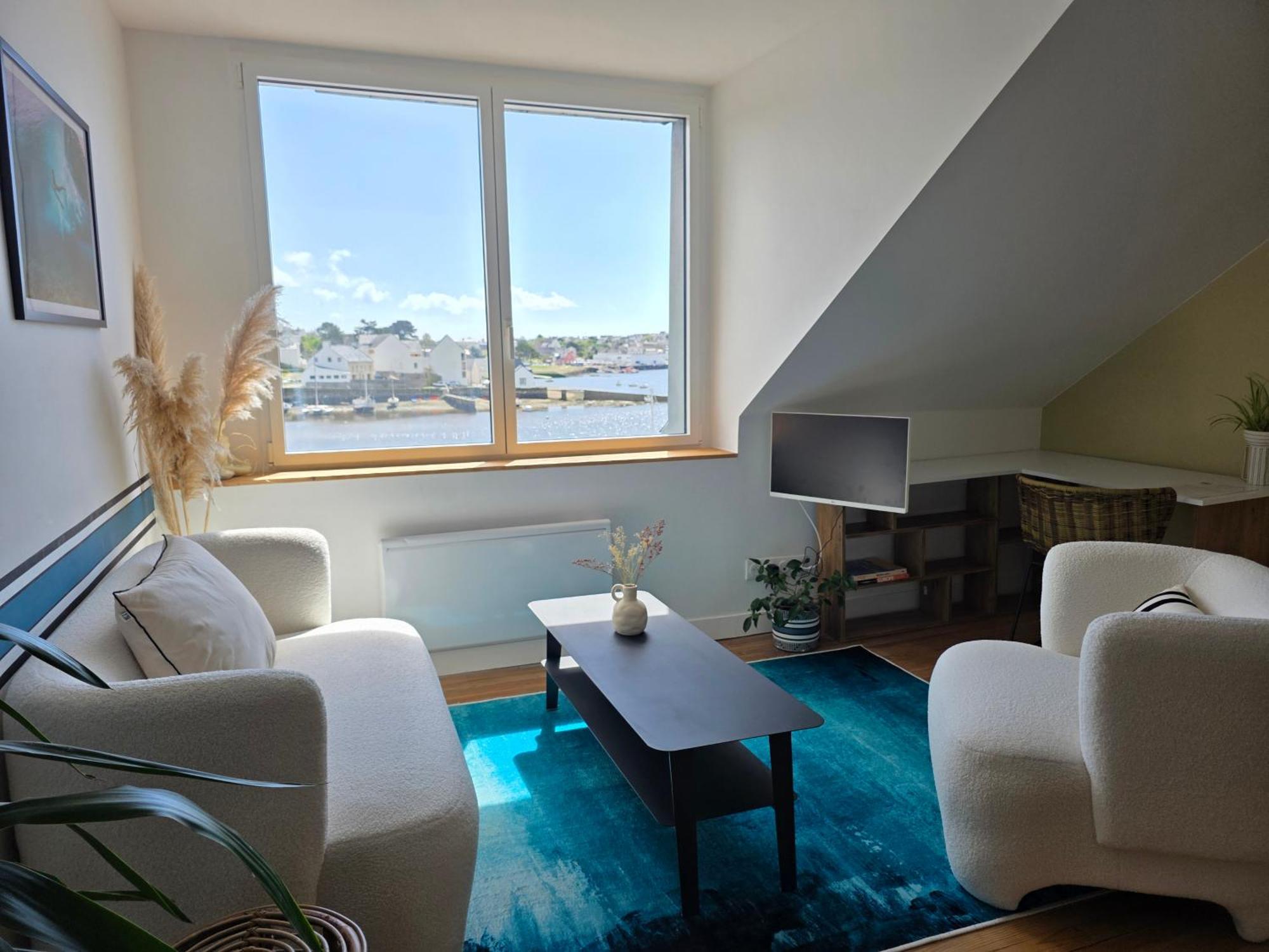 Anatoline Audierne Appart'Hotel Vue Mer - Sea & Harbor Stay Quarto foto
